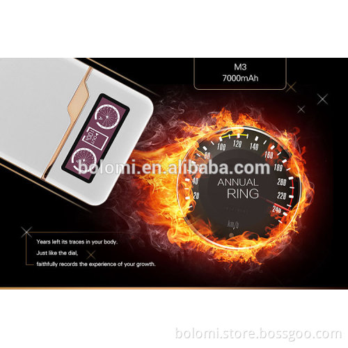 digital screen power bank 10000mah dual usb port voltage current show display mobile charger for cell phone smart phone